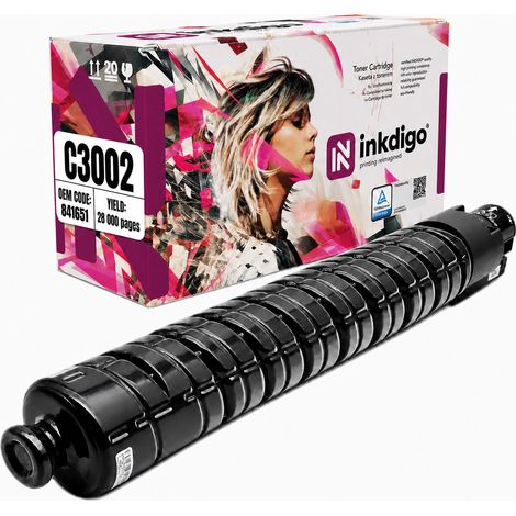 Toner Inkdigo 841651 compatibile con Ricoh Aficio MPC3002 MPC3502 MPC3002AD, certificato TÜV. (1/5)