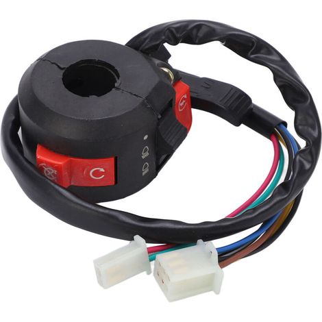 Interrupteur de démarrage et de démarrage côté gauche 7 fils 22 mm pour guidon PIT PRO Trail Dirt Quad ATV (1/5)