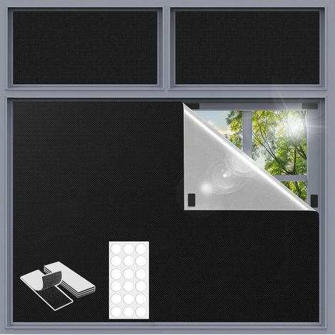 Store Occultant sans Percage,Store Occultant Fenetre Matériau Blackout 200 x 145CM Portable Rideaux Occultants Thermiques pour Chambre,Bébé Chambre,Grenier,Bureau,Caravane (1/5)