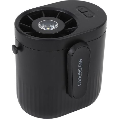 Ventilateur de taille professionnel à 3 vitesses réglables, longue autonomie, fonctionnement silencieux, portable, à pince, pour chantiers extérieurs, noir (1/5)