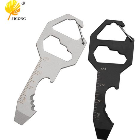Outil pour cartes, ouvre-bouteille, porte-clés, tournevis plat, tournevis, outil de mesure, ouvre-bouteille, coupe-corde