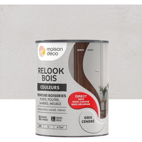 Relook vernice per legno MAISON DECO, grigio cenere satinato, 1 l MAISON DECO