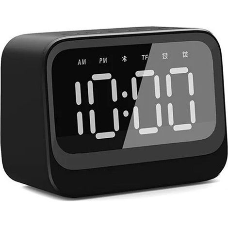 Horloge Haut-Parleur Portable Double Réveil Barre de Son Affichage Sans Fil Lecteur de Musique Prise en Charge de la Lecture de Carte (1/2)