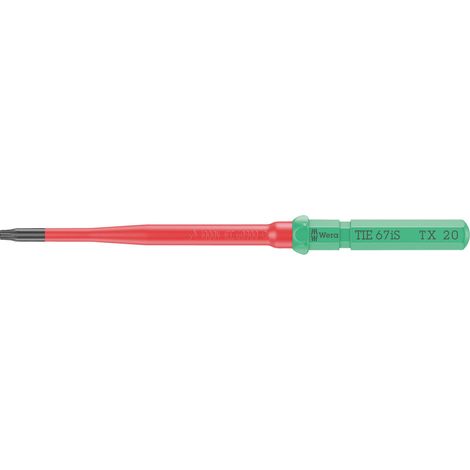 Wera Kraftform Kompakt VDE 67 iS TX 20 x 157 mm TIE pour électricien TORX Lame interchangeable TX 20 Q833743 (1/5)