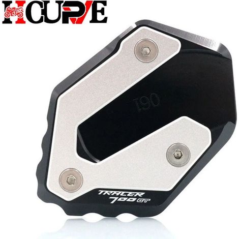 (Noir - Tracer 700GT) Plaque d'extension de béquille latérale CNC compatible avec YAMAHA MT-07 MT07 FZ-07 Tracer 700GT 700 GT XSR700 XSR 700 maxpower (1/4)
