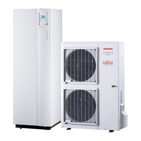 Luft-Wasser-Wärmepumpe Alféa Hybrid Duo Gas, 13,24 kW 120 Liter Einphasen - ATALANTIC - 522525 (1/5)