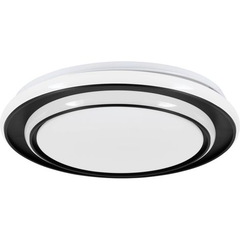 Eglo LED Deckenleuchte Moschetta schwarz Ø 40 x 7 cm warmweiß-kaltweiß
