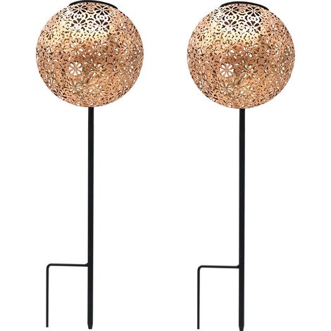 Solarleuchten 2er Set Orientalische AGADIR h45cm (1/5)