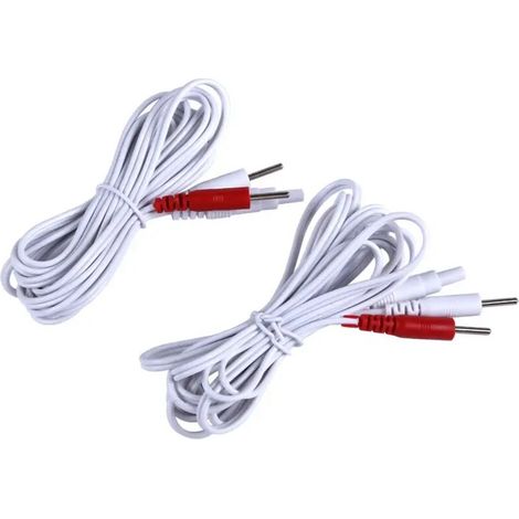 Câbles de connexion d'électrodes standard pour stimulateurs musculaires TENS/EMS, massage et thérapie numérique05519-AquaForge