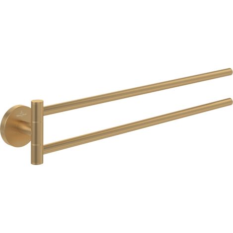 Villeroy & Boch Double Barre Porte-serviette 366 mm - Or brossé