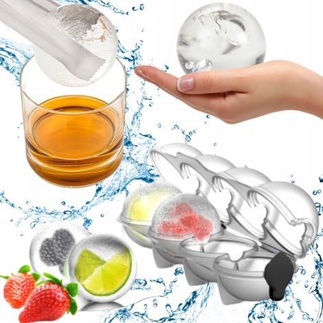 TG64476 GLAÇONS EN FORME DE GLACE, 4 PIÈCES, GRAND FORMAT POUR BOISSONS (1/5)