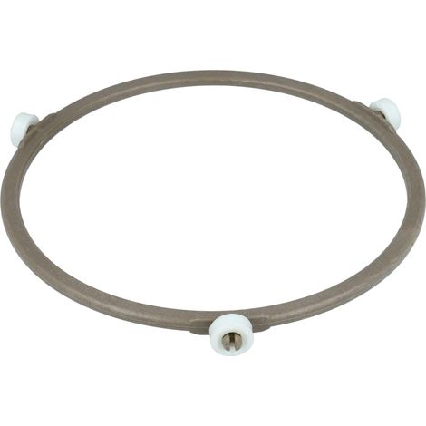 Support Plateau Tournant Micro-ondes - 1 Unité - Plastique - Diamètre 16 Cm - Compatible Bosch Et Autress - Marron Blanc (1/5)