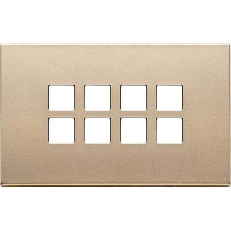 VIMAR - 22694.88 Placca 4Mx8 Flat oro satinato