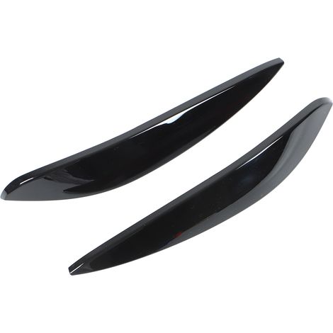 2x Scheinwerferblenden aus glänzend schwarzem ABS, kompatibel mit Smart 453, Fortwo und Forfour (2015–2020), Ersatzteil links/rechts