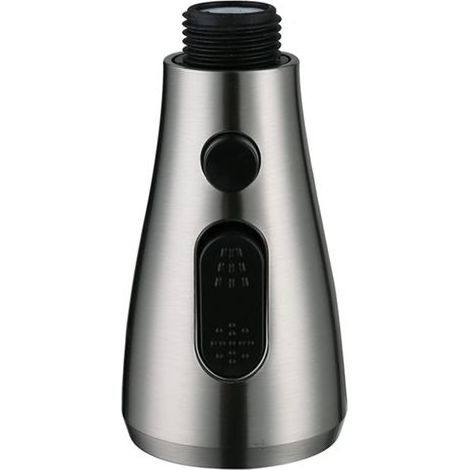 Douchette De Robinet Avec Bouton Stop 3 Types De Jet Rétractable Evier Cuisine Pro Tête Pour Mitigeur Wc Robinet Salle De Bain Universelle Mat (1/5)