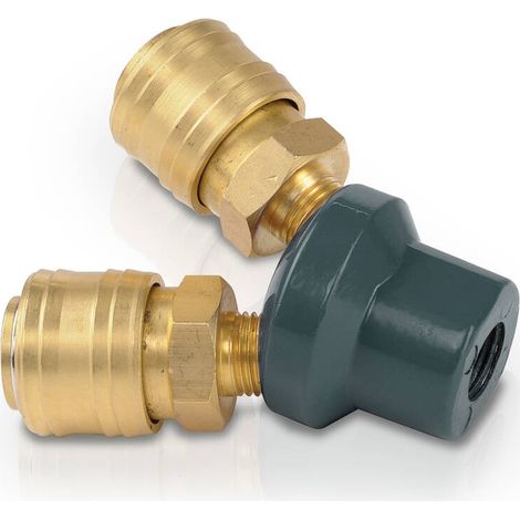 Conector aire comprimido de latón tipo y, rosca hembra ¼ pulg