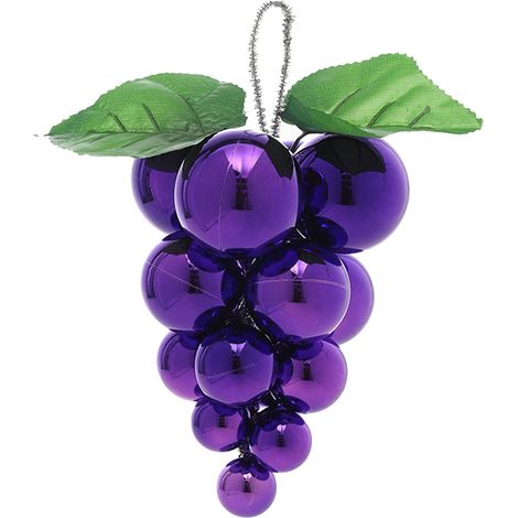 Guirlande De Raisins En Plastique - Décoration De Noël Pour Arbre - Suspension Lumineuse Festive - Lot De 1 Pièce (1/4)