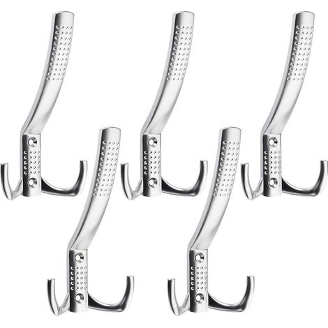 crochets muraux, chrome mat (grand format) (1/3)
