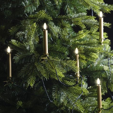 Candele LED per decorazioni natalizie da esterno, h 12,5 cm (1/4)