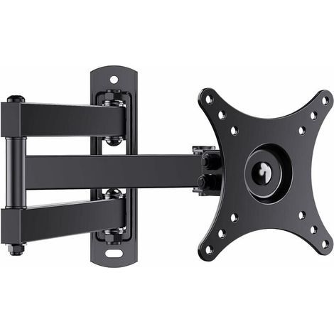 Support TV universel autres pour téléviseurs de 10 à 32 pouces, pivotant, inclinable, rotatif - Convient aux téléviseurs à écran plat LCD/LED - Extensible de 44 cm - Capacité de charge jusqu'à 20 kg - (1/4)