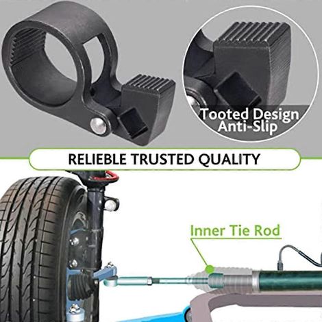 Outil de démontage de biellette de direction intérieure, clé de réparation 27-42 mm pour voitures et camions (1/4)