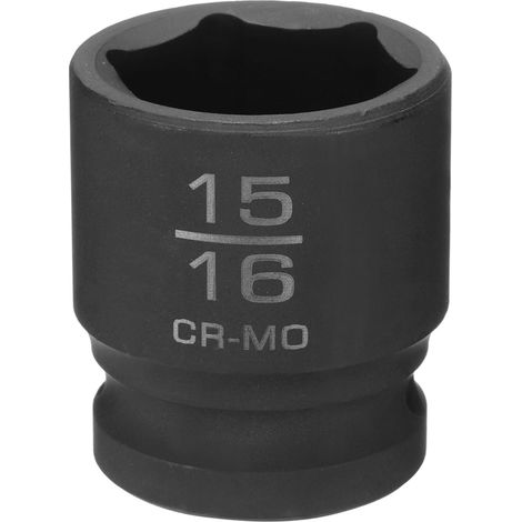 Douille À Choc 15/16" Douille À Entraînement Carré 1/2" L 38mm (1/5)