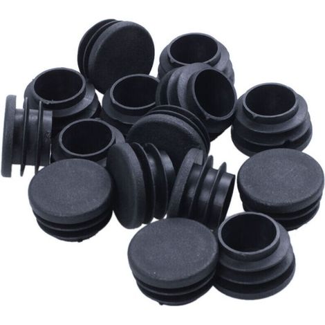 15 PièCes de Pieds Table Chaise Embout Tube Rond en Plastique DiamèTre 25 Mm (1/4)