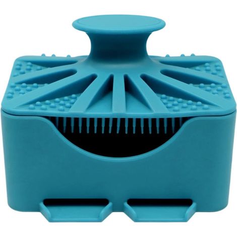 Boîte à savon avec couvercle silicone étanche avec brosse (1/5)