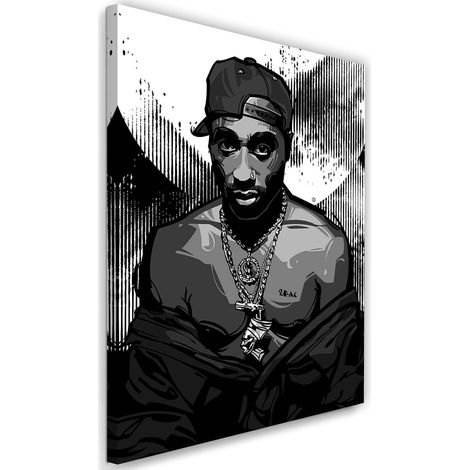 Tableau décor d'image de rappeur xxl - 70 x 100 cm (1/5)