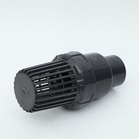 1 valvola a sfera in UPVC con valvola di ritegno a sfera di aspirazione da 32 mm, valvola di non ritorno per filtro pompa piscina in PVC