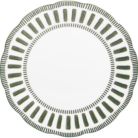 Table Passion - Assiette plate Napoli verte 27 cm (lot de 6)