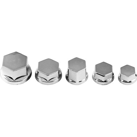 30 vis, écrous et cache-boulons décoratifs pour motos, compatibles avec Yamaha, Kawasaki, Honda et autres modèles, couleur argent. (1/3)