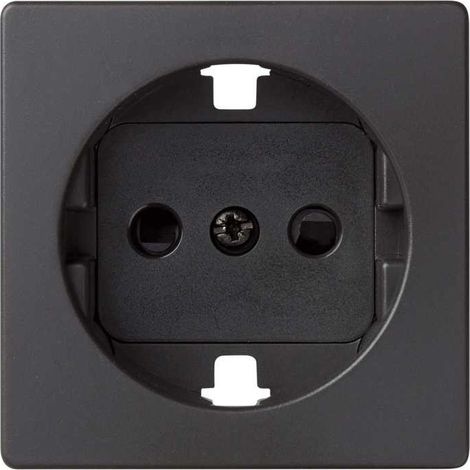 Simon 82 Concept Tapa base de enchufe schuko negro mate SIMON 8200041-098