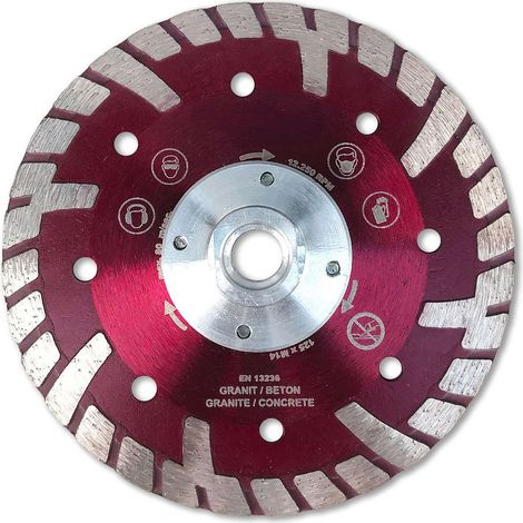 Disque Diamant PRO Ultra Sonic - diamètre de 125 mm à 230 mm - D. 230 X FLASQUE M14 X HT. 10 MM (1/2)
