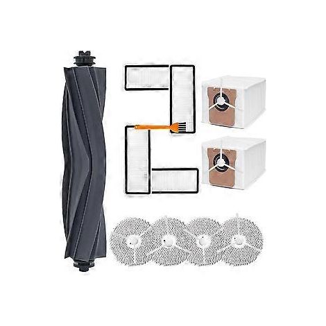 Zubehörset für den L20 Ultra Saugroboter: Ersatzteile (Hauptbürste, Seitenbürste, HEPA-Filter, Wischtuch, Staubbeutel)