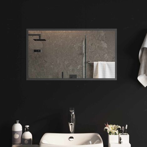 Teenpull – LED-Badezimmerspiegel Transparent 70 x 40 cm Gehärtetes Glas (1/5)