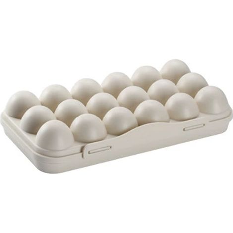 Porte-œufs pour réfrigérateur, boîte de rangement pour 18 œufs, boîte de conservation des œufs frais pour réfrigérateur (1/5)