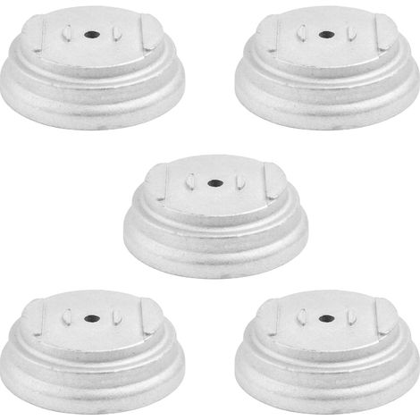 5 Pack Aluminum Brush Cutter Heads with Aluminum Cover Portable and Removable Design (1/5)