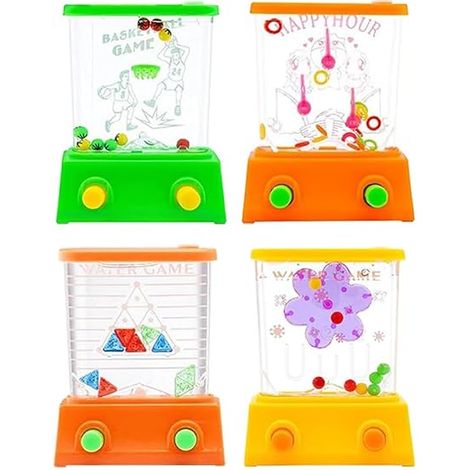 Kids Toy Fins Set of 4 Mini Water Ring Game Fun Gift for Birthday Halloween Christmas Random Color Capture (1/5)