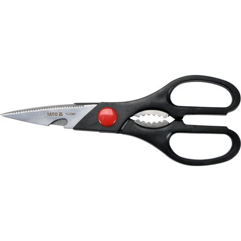 Küchenschere mit Flaschenöffner und Nussknacker 210 mm, Allzweckschere