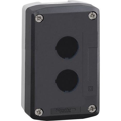 Caja gris claro con tapa gris antracita con taladro 2