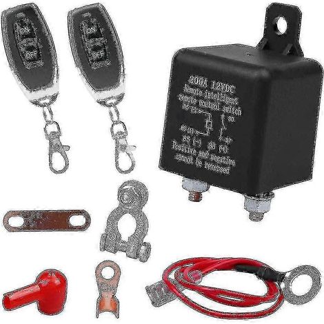Disjoncteur de batterie à distance, disjoncteur de batterie à double canal 12 V 200 A. (1/5)
