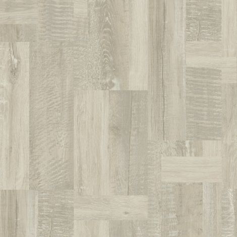 Tarkett – Dalle de sol PVC clipsable rigide – Patchwork bois blanc – Finition extra mate – Surface 2,253 m² – Épaisseur 5,5 mm – Résistance au glissement R10 (1/5)