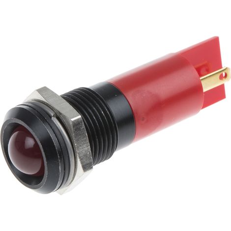 Voyant LED lumineux Rouge RS PRO, dia. 14mm, 12V, IP40 ( Prix pour 1 )