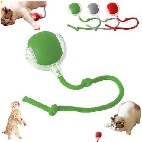 Pet Smart Rolling Ball Toy Of Ball electric for Cat Toy Interactive for Cat Ball Of Cat Sets And Interactions Ideal(Green) (1/4)