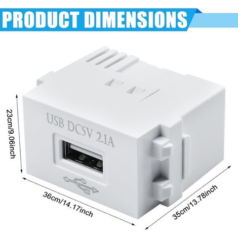 5er-Pack USB-Netzteile: 220-V-Stecker auf 5-V-Transformator, 2,1-A-USB-Ladeanschluss, Schaltnetzteil für Smartphones und USB-Geräte (1/4)