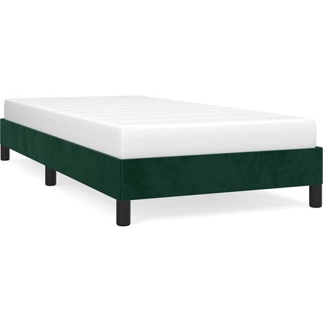 Maison Exclusive - Giroletto senza Materasso Verde Scuro 100x200 cm in Velluto