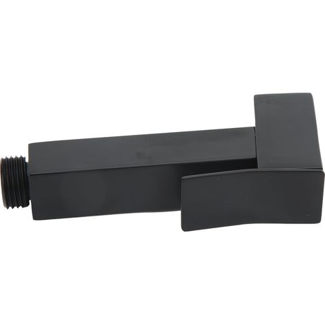 Douchette de lavabo en acier inoxydable carré électroplaqué noir à grand débit pour bidet de toilettes (1/5)