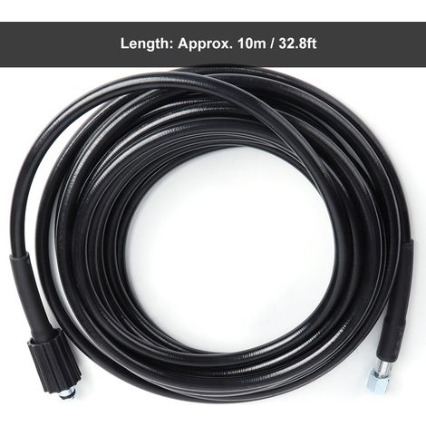 Manguera flexible para hidrolimpiadoras Manguera de limpieza de alta presión compatible con Kärcher K2 K3 PVC, acero inoxidable (1/5)