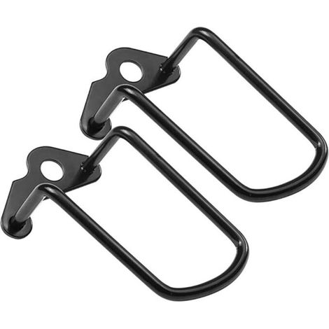 2pcs barre de protection de dérailleur arrière de vélo barre de protection de dérailleur arrière film de protection en fer pour vtt, course, vélo pliant noir (1/5)